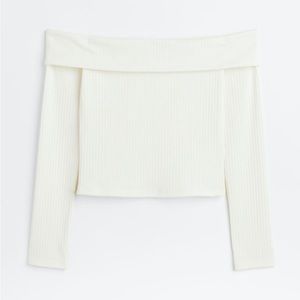 White Off-The-Shoulder Top